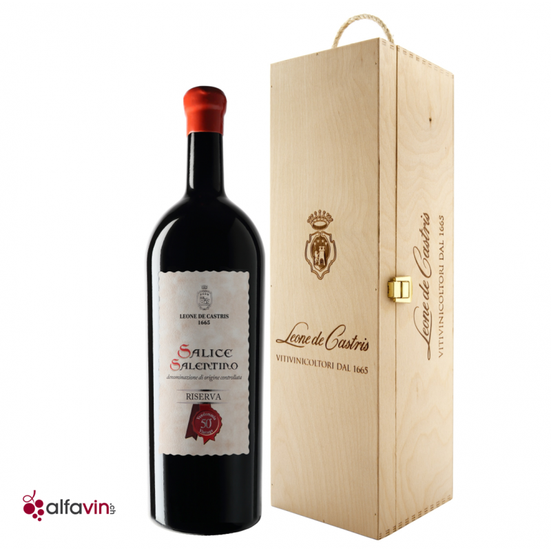 Salice Salentino Riserva Leone De Castris 2019 Double Magnum - Rotwein aus  Italien